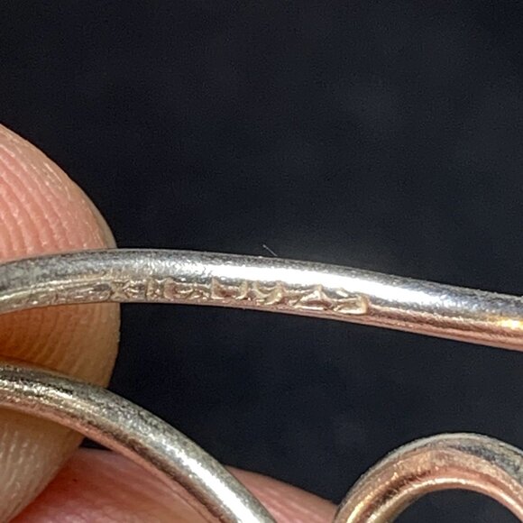 VTG Sterling Silver 925 Freeform Design Abstract Band 4.25mm Ring Size 6.25 - Picture 7 of 11